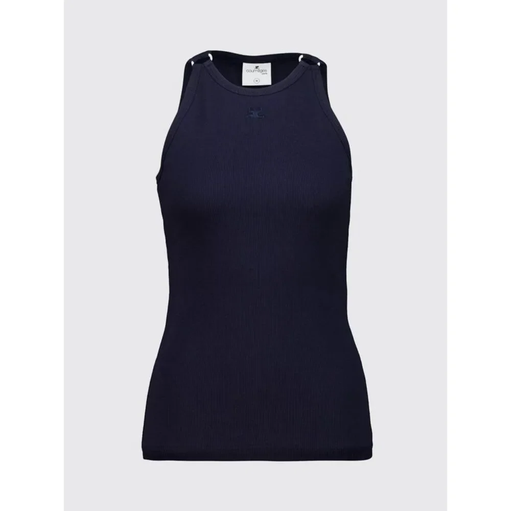 Courreges Women Slim Fit Courri¨Ges Off-The-Shoulder Stretch-Cotton Top